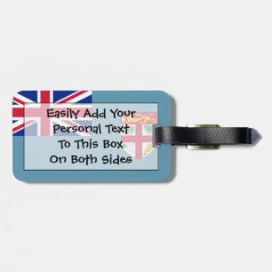Flag of Fiji Easy ID Personal Luggage Tag