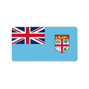 Flag of Fiji Labels