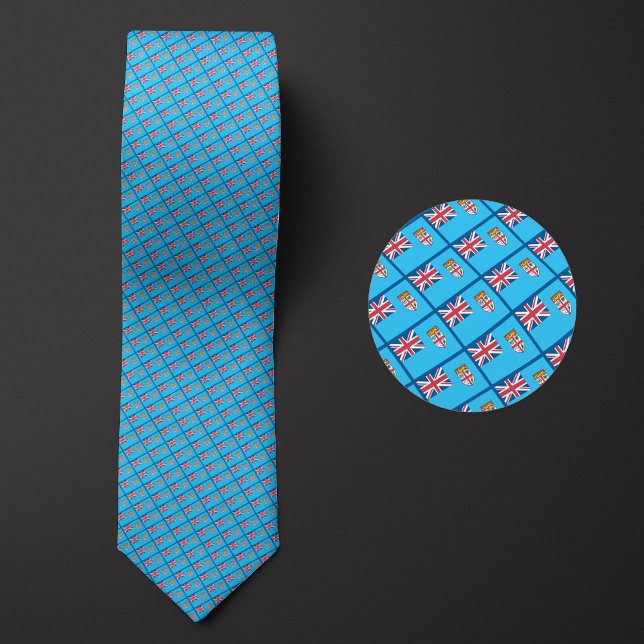 Flag of Fiji Pattern Tie (Creator Uploaded)