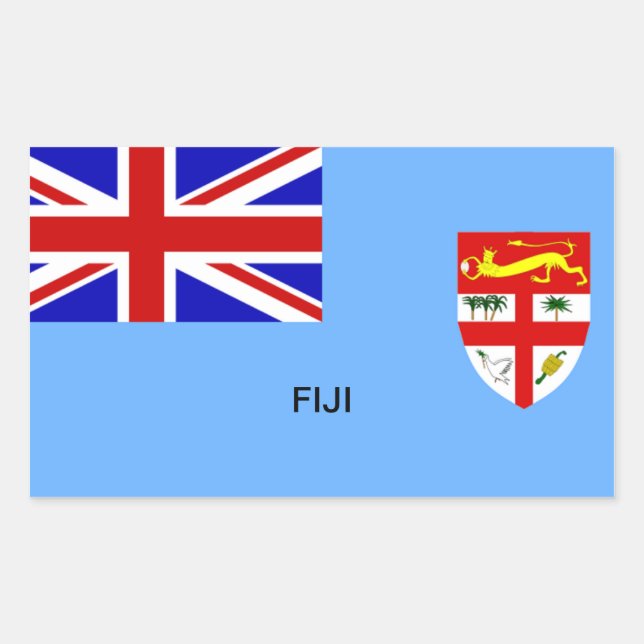 Flag of Fiji Rectangular Sticker (Front)