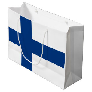Flag of Finland Blue Cross Flag Large Gift Bag