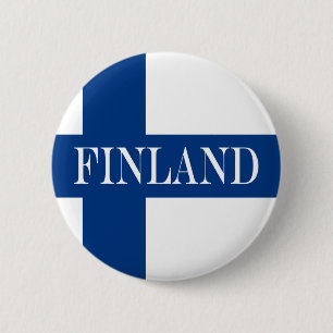 Flag of Finland Blue Cross Suomi 6 Cm Round Badge