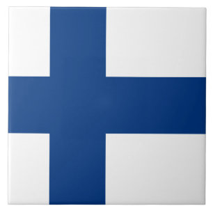 Flag of Finland Ceramic Tile