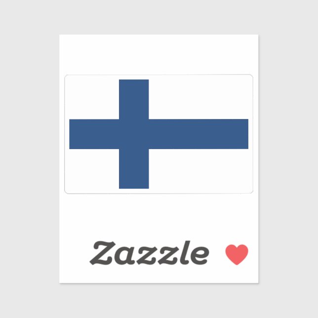 Flag of Finland custom-cut  (Sheet)