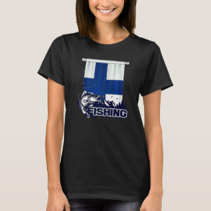 Flag Of Finland Fishing In Finland T-Shirt