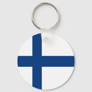 Flag of Finland Key Ring