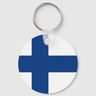 Flag of Finland Key Ring