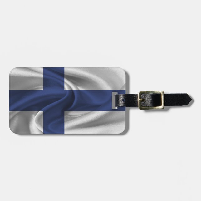 Flag Of Finland Luggage Tag (Front Horizontal)
