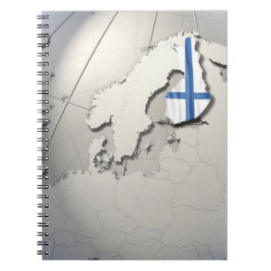 Flag of Finland Notebook