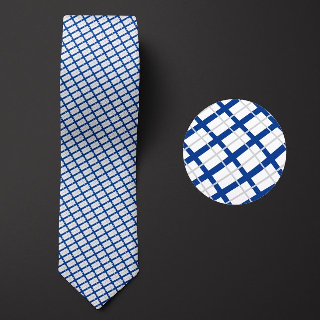 Flag of Finland Pattern Tie (Creator Uploaded)