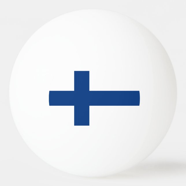 Flag of Finland Ping Pong Ball (Back)