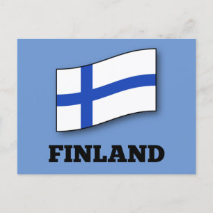 Flag of Finland Postcard