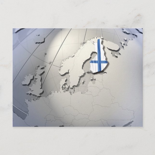Flag of Finland Postcard (Front)