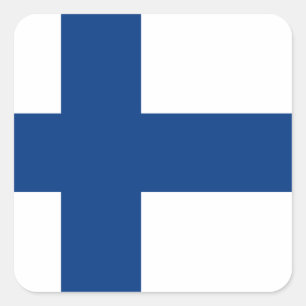 Flag of Finland Square Sticker
