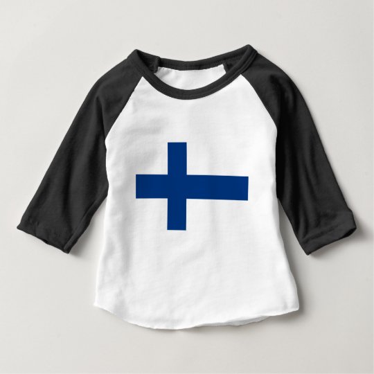 Flag of Finland (Suomen lippu, Finlands flagga) Baby T-Shirt