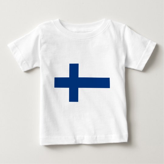 Flag of Finland (Suomen lippu, Finlands flagga) Baby T-Shirt