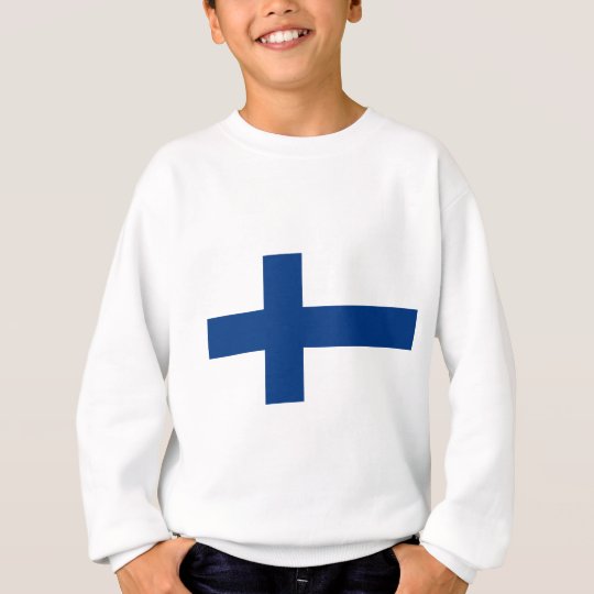 Flag of Finland (Suomen lippu, Finlands flagga) Sweatshirt