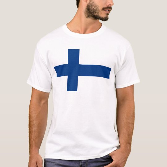 Flag of Finland (Suomen lippu, Finlands flagga) T-Shirt