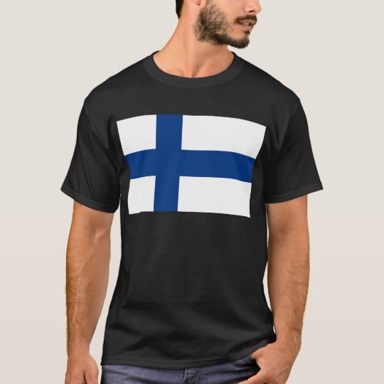 Flag of Finland (Suomen lippu, Finlands flagga) T-Shirt