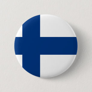 Flag of Finland - Suomen Lippu - Siniristilippu 6 Cm Round Badge