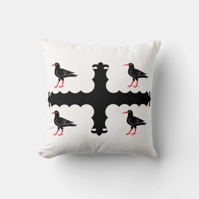 Flag of Flintshire Throw Pillow (Front)