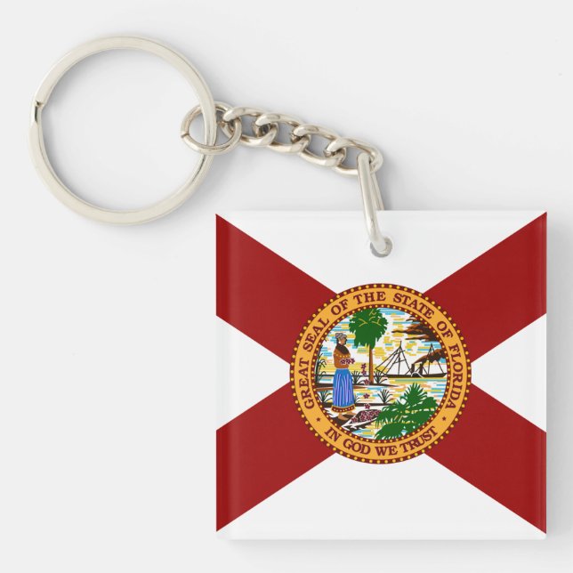 Flag of Florida Key Ring (Front)