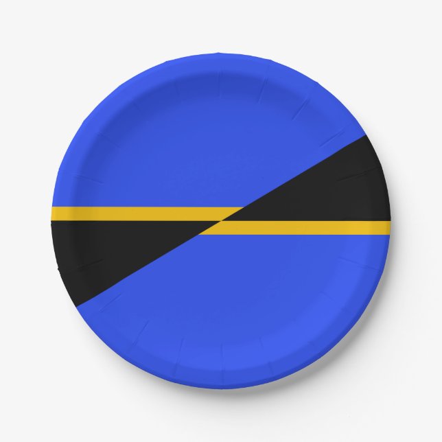 Flag of Folsom, California Paper Plate (Front)