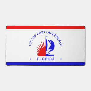 Flag of Fort Lauderdale, Florida Desk Mat