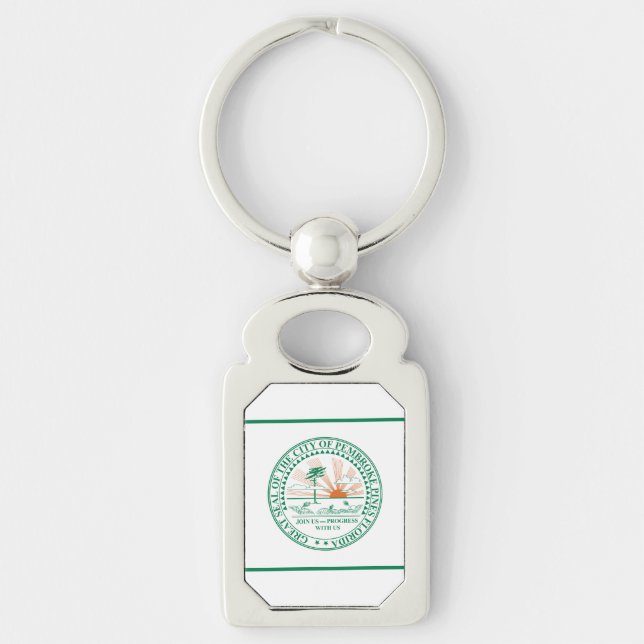 Flag of Fort Pembroke Pines, Florida Key Ring (Front)