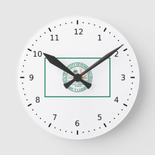 Flag of Fort Pembroke Pines, Florida Round Clock