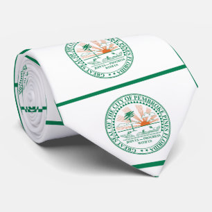 Flag of Fort Pembroke Pines, Florida Tie