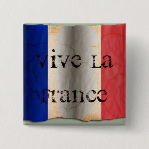 Flag of France 15 Cm Square Badge