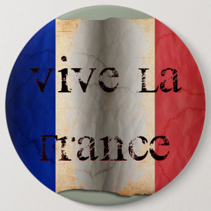 Flag of France 6 Cm Round Badge