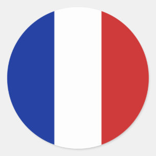 Flag of France Classic Round Sticker