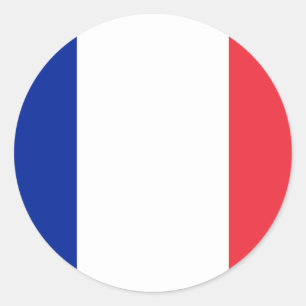 Flag of France Classic Round Sticker