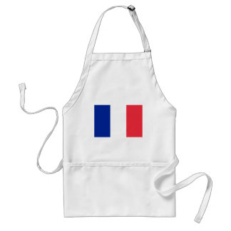 Flag of France; French Flag, Drapeau de la France Standard Apron