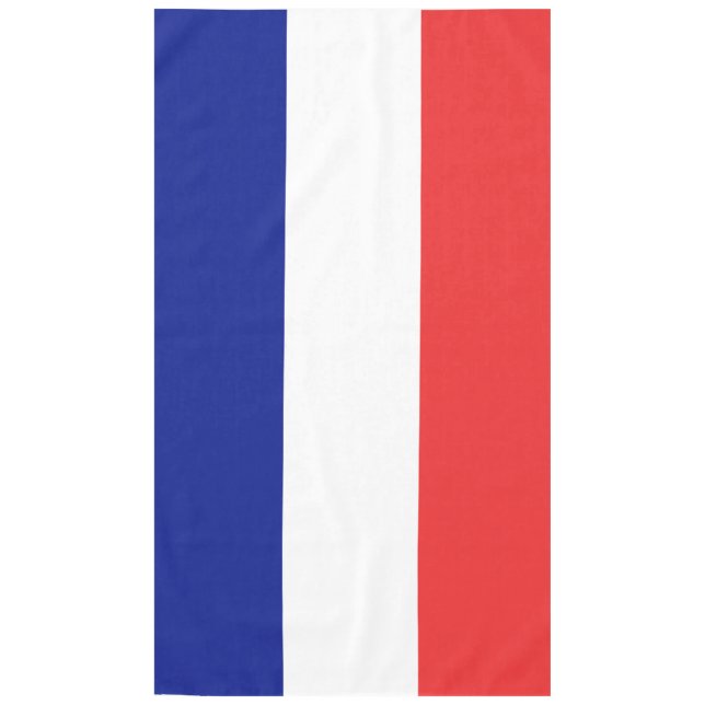 Flag of France French Tricolore Tablecloth (Front)