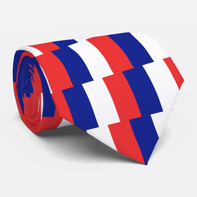 Flag of France French Tricolore Tie (Rolled)