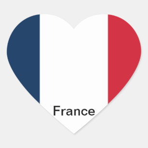 Flag of France Heart Sticker