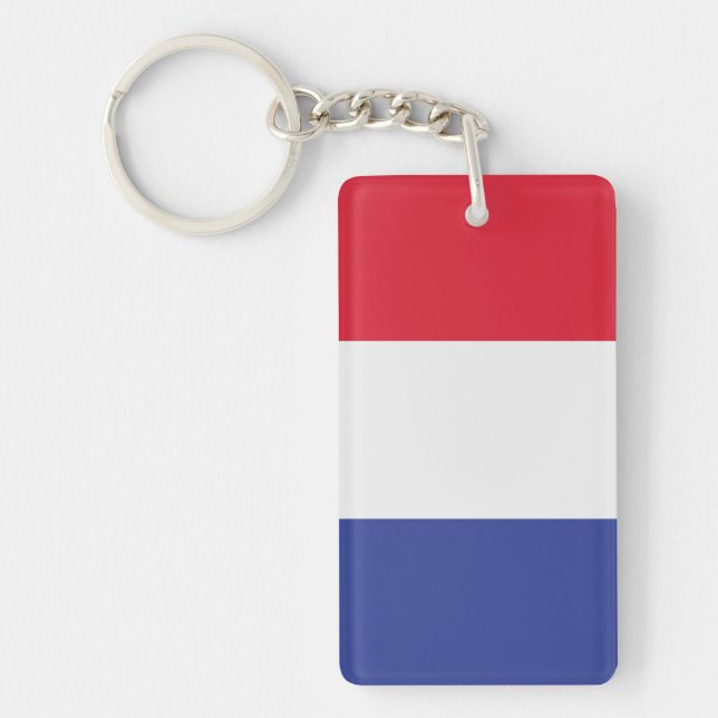 Flag of France Key Ring (Front)