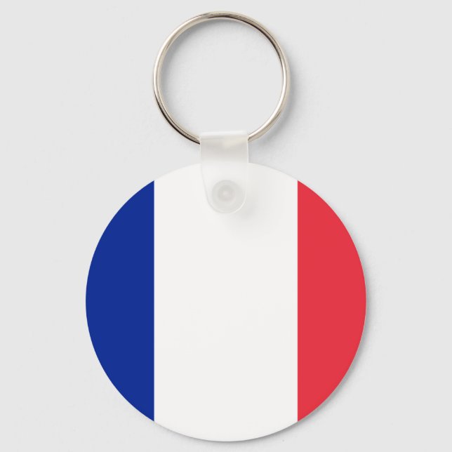 Flag of France Key Ring (Front)