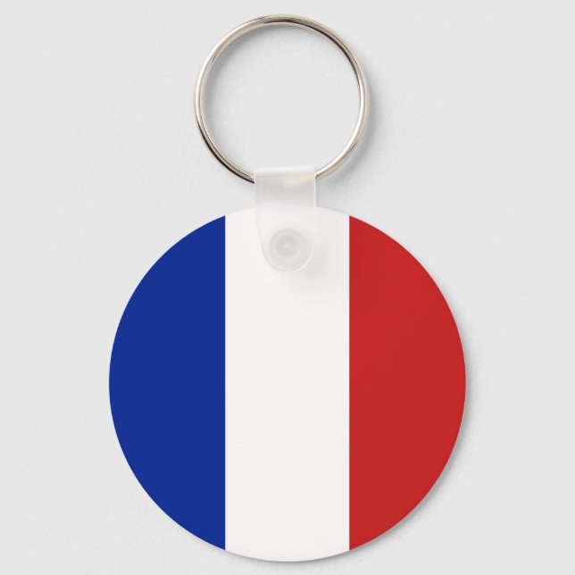 Flag of France Key Ring (Front)