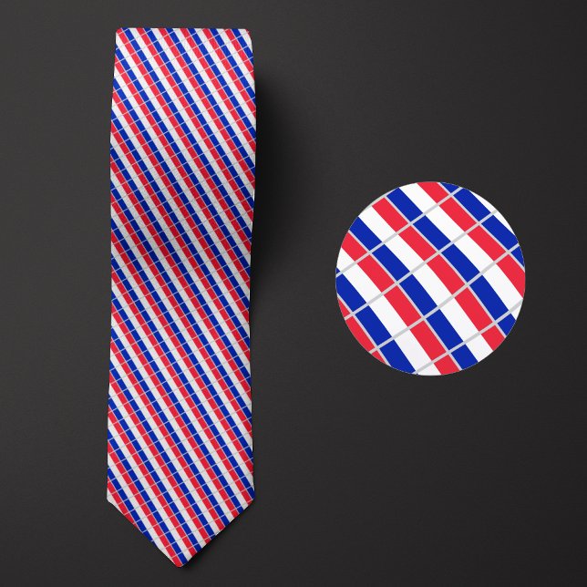 Flag of France Pattern Tie (Creator Uploaded)