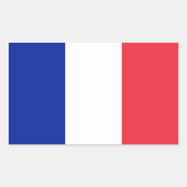 Flag of France Rectangular Sticker (Front)