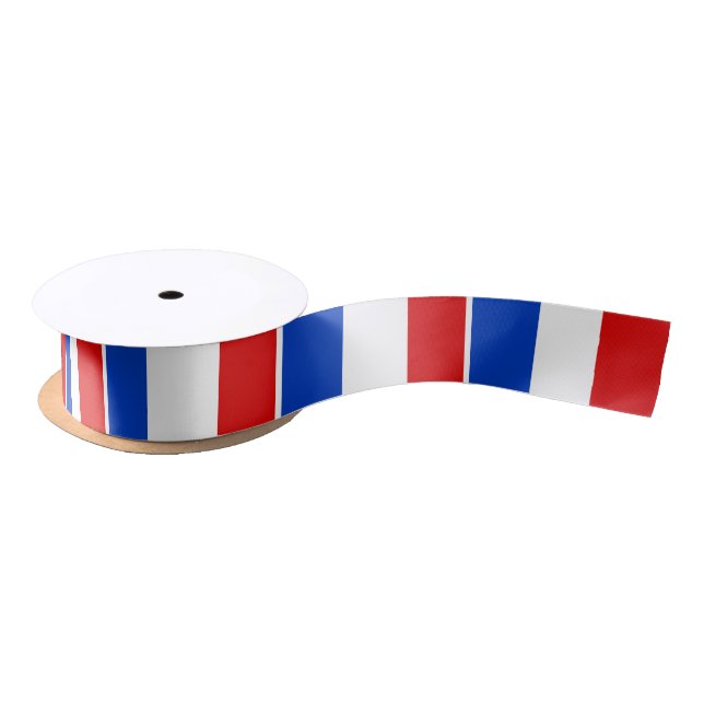 Flag of France Satin Ribbon (Spool)