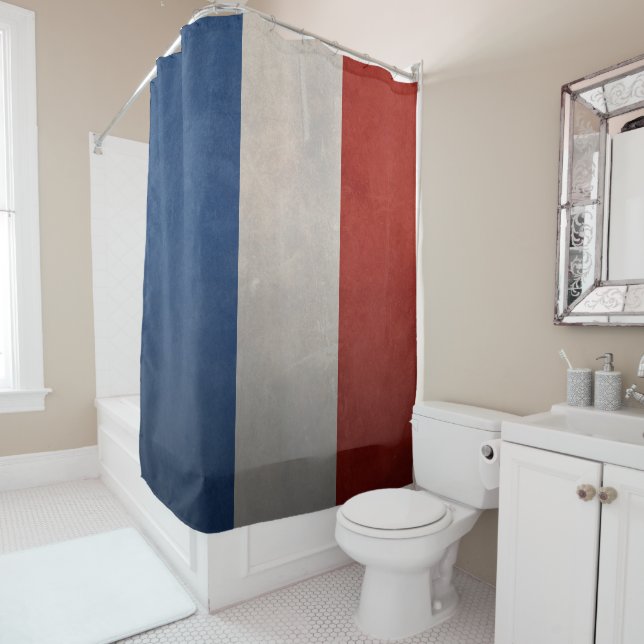 Flag of France Shower Curtain (In Situ)