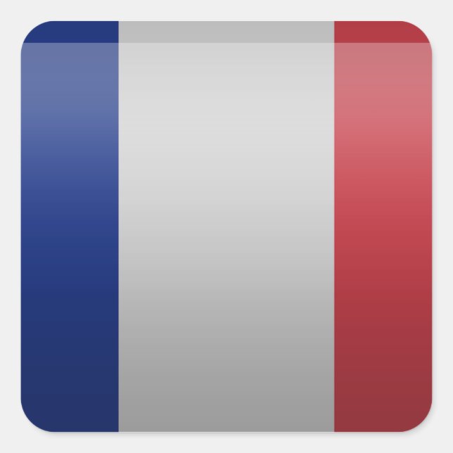 Flag of France Square Sticker (Front)