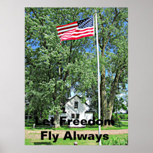 Flag of Freedom Poster