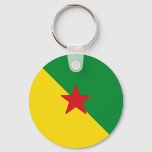 Flag of French Guiana Key Ring