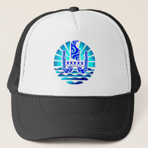 Flag of French Polynesia (blue) Trucker Hat